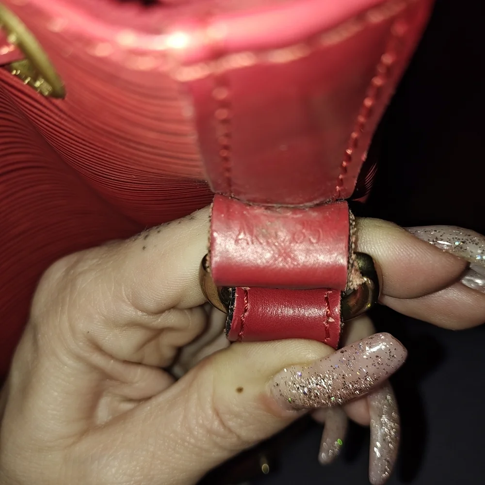 Louis Vuitton Red Epi Noe Bucket Bag